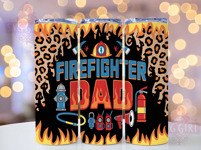 Hero Dad Firefighter Tumbler Gift, First Responder Tumbler, Hero Dad Present, Fire Department Wrap, Rescue Dad Sublimation, Custom Firefighter Drinkware, EMS Appreciation Gift Sublimation SvggirlplusArt 