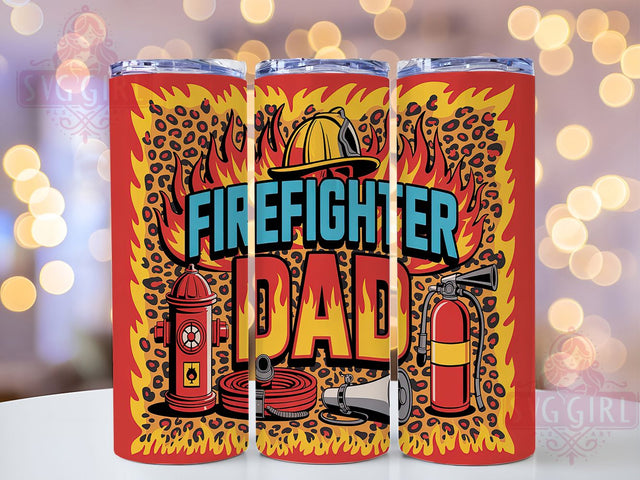 Hero Dad Firefighter Tumbler Gift, First Responder Tumbler, Hero Dad Present, Fire Department Wrap, Rescue Dad Sublimation, Custom Firefighter Drinkware, EMS Appreciation Gift Sublimation SvggirlplusArt 