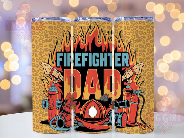 Hero Dad Firefighter Tumbler Gift, First Responder Tumbler, Hero Dad Present, Fire Department Wrap, Rescue Dad Sublimation, Custom Firefighter Drinkware, EMS Appreciation Gift Sublimation SvggirlplusArt 