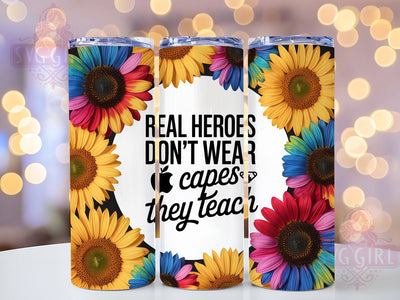 Hero Teacher Quote 20oz Tumbler, Hero Teacher Wrap, Sublimation Gift, Educator Mug, 20oz Tumbler Design, Teaching Quote, Classroom Theme Sublimation SvggirlplusArt 