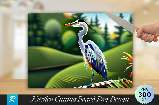Heron Cutting Board Sublimation Regulrcrative 
