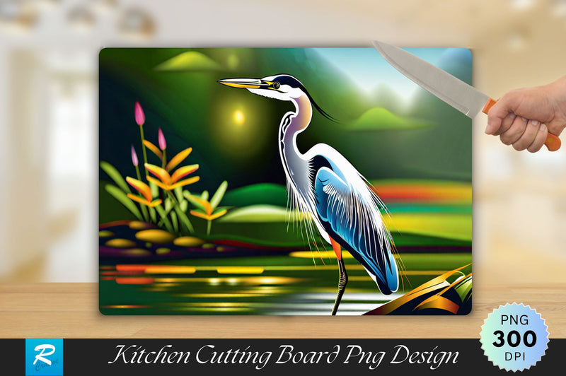 Heron Cutting Board Sublimation Regulrcrative 