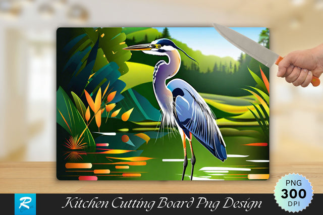 Heron Cutting Board Sublimation Regulrcrative 