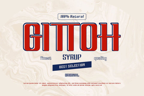 Hervia - Condensed Font Font twinletter 