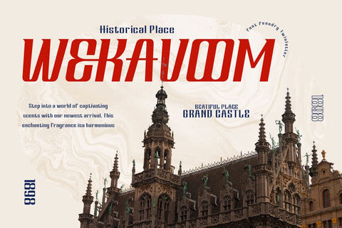 Hervia - Condensed Font Font twinletter 