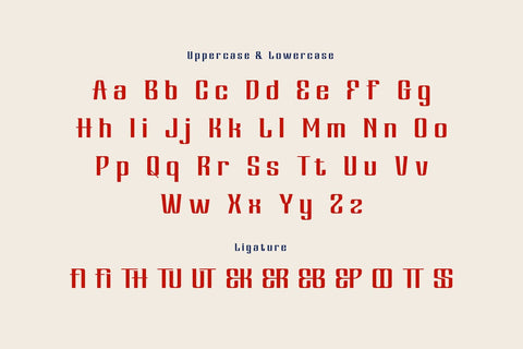 Hervia - Condensed Font Font twinletter 