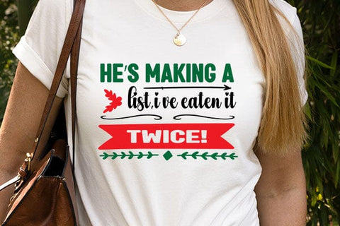 Hes making a listive eaten it twice! SVG Angelina750 