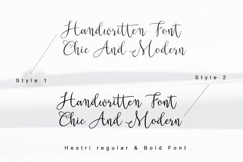 Hestri script Font Sulthan studio 