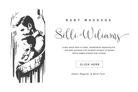 Hestri script Font Sulthan studio 