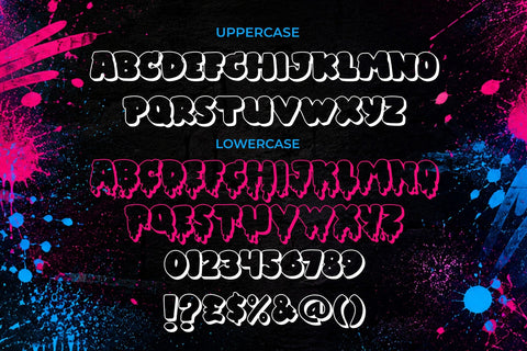Hexitags – 3D Dripping Graffiti Font Font Mozzatype 
