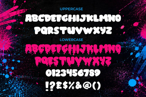 Hexitags – 3D Dripping Graffiti Font Font Mozzatype 