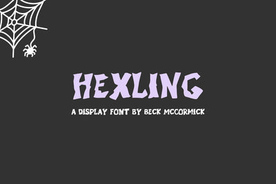 Hexling - A Scary Sans Font Beck McCormick 