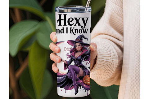 Hexy Witch 20oz Tumbler Design Sublimation DesignSVG 