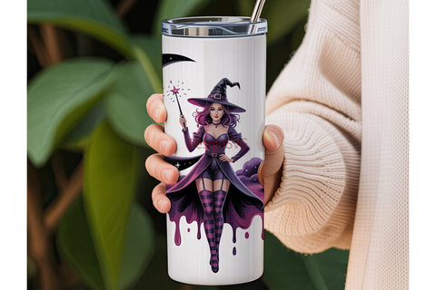 Hexy Witch 20oz Tumbler Design Sublimation DesignSVG 