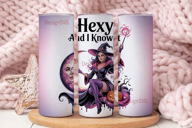 Hexy Witch 20oz Tumbler Design Sublimation DesignSVG 
