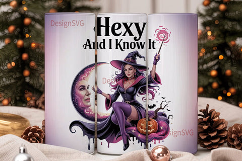 Hexy Witch 20oz Tumbler Design Sublimation DesignSVG 