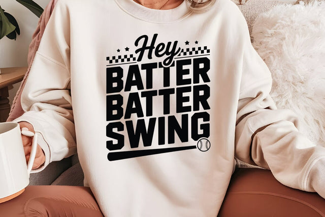 Hey Batter Batter Swing SVG Angelina750 