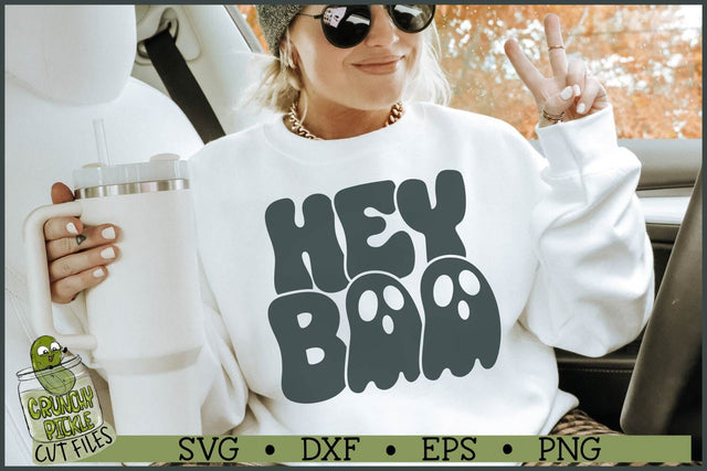 Hey Boo Ghosts SVG File SVG Crunchy Pickle 