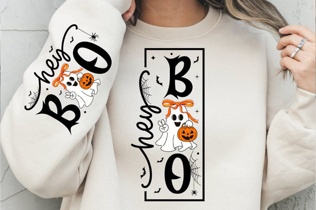 Hey Boo PNG, Halloween PNG, Halloween Sign, Boo Ghost Sublimation DesignPlante 503 