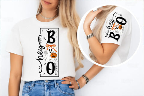Hey Boo PNG, Halloween PNG, Halloween Sign, Boo Ghost Sublimation DesignPlante 503 