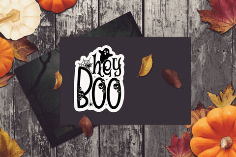 Hey boo Stickers Design Sublimation Regulrcrative 