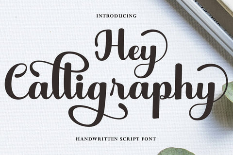 Hey Calligraphy Font Studio Rhd Store 