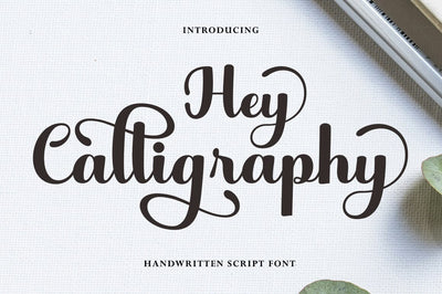 Hey Calligraphy Font Studio Rhd Store 