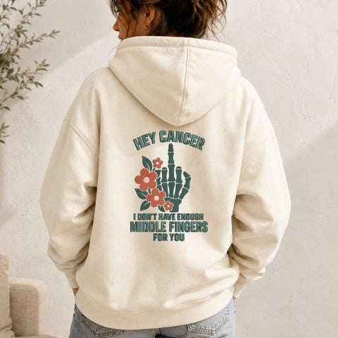 Hey Cancer I Don’t Have Enough Middle Fingers for You Embroidery Design – Floral Skeleton Hand Cancer Awareness Machine Embroidery File Embroidery/Applique DESIGNS PatternFeed8 