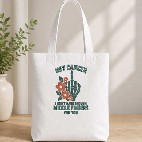 Hey Cancer I Don’t Have Enough Middle Fingers for You Embroidery Design – Floral Skeleton Hand Cancer Awareness Machine Embroidery File Embroidery/Applique DESIGNS PatternFeed8 