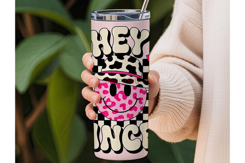 Hey Cancer Tumbler Wrap Sublimation DesignSVG 