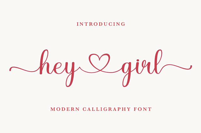 Hey Girl Script Font muhammadzeky 