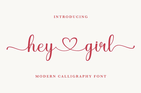 Hey Girl Script Font muhammadzeky 