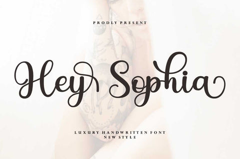 Hey Sophia Font Studio Rhd Store 