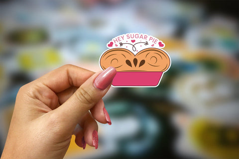 Hey Sugar Pie, Valentines Day Stickers Sublimation CraftLabSVG 