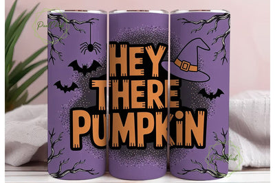 Hey There Pumpkin 20oz Tumbler Wrap Sublimation PixelChick 