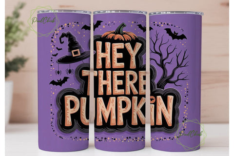 Hey There Pumpkin 20oz Tumbler Wrap Sublimation PixelChick 