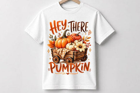 Hey There Pumpkin PNG Rustic Wagon Fall Digital Download SVG BillahCrafts 