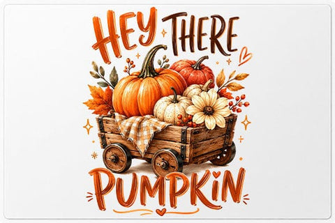 Hey There Pumpkin PNG Rustic Wagon Fall Digital Download SVG BillahCrafts 