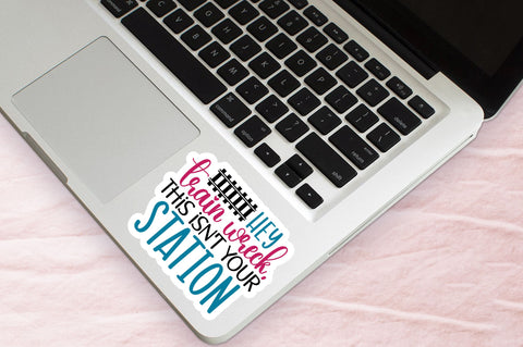 Hey train wreck Sticker Design Sublimation Regulrcrative 