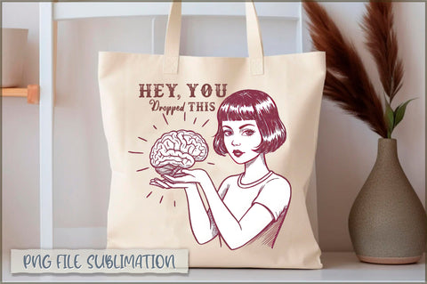 Hey, you dropped this Tote Bag Sublimation Shetara Begum 