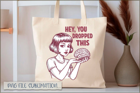 Hey, you dropped this Tote Bag Sublimation Shetara Begum 