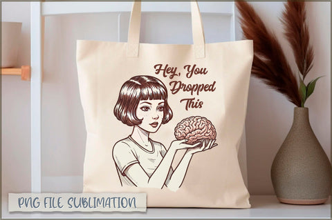 Hey, you dropped this Tote Bag Sublimation Shetara Begum 