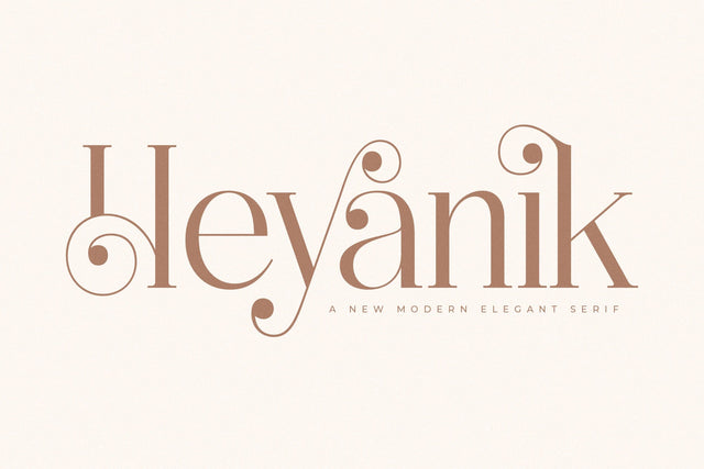 Heyanik – New Modern Elegant Serif Font Storytype Studio 