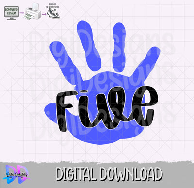 Hi Five Svg- Png- 5th Birthday- five- Digital Download SVG DigiDezigns 