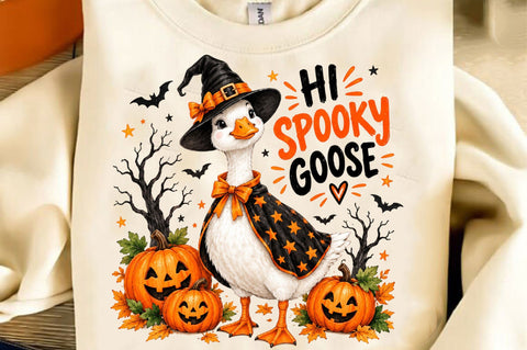 Hi Spooky Goose PNG Sublimation SVGista 