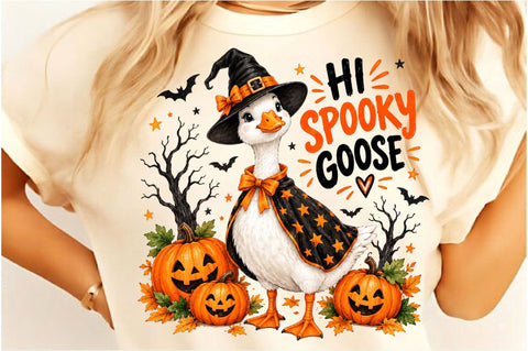 Hi Spooky Goose PNG Sublimation SVGista 