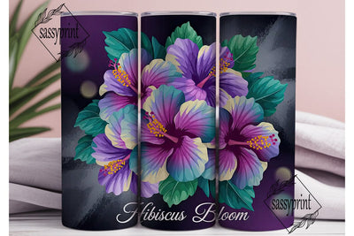 Hibiscus Dream 20oz Tumbler Wrap Sublimation sassyprint 