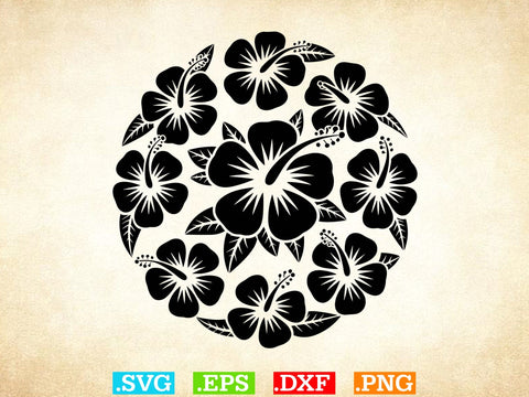 Hibiscus Flower Svg, Hibiscus Clip Art, Hibiscus Flower Digital Arts SVG Creativeart88 