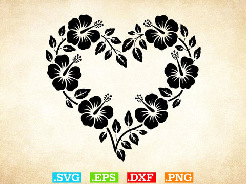 Hibiscus Flower Svg, Hibiscus Clip Art, Hibiscus Flower Digital Arts SVG Creativeart88 