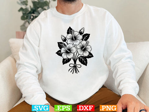 Hibiscus Flower Svg, Hibiscus Clip Art, Hibiscus Flower Digital Arts SVG Creativeart88 